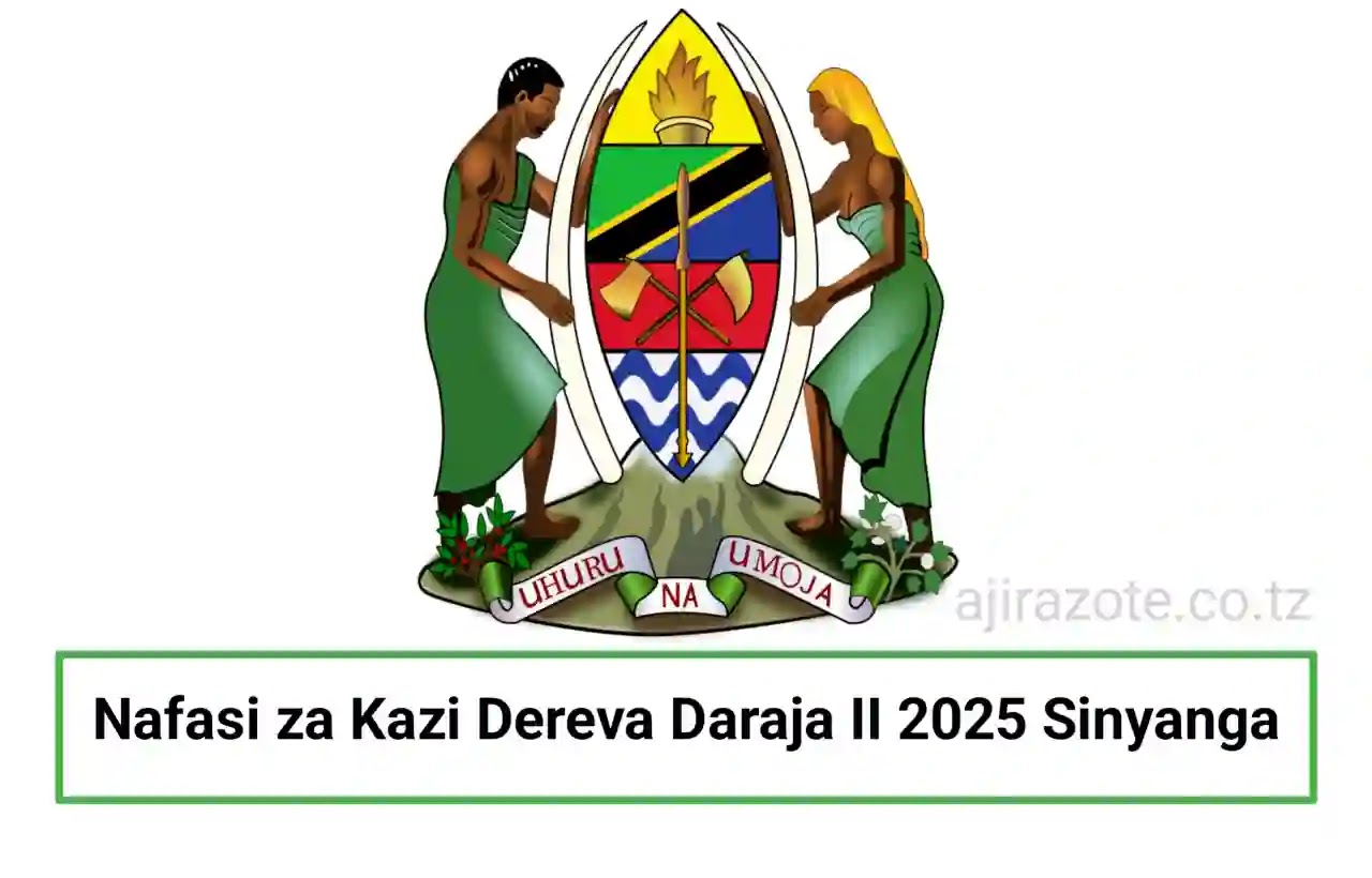 Nafasi za Kazi Dereva Daraja II 2025 Sinyanga