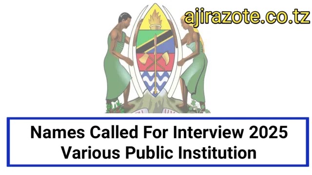 Majina ya Walioitwa Kwenye Usaili 2025 Halmashauri Mbalimbali