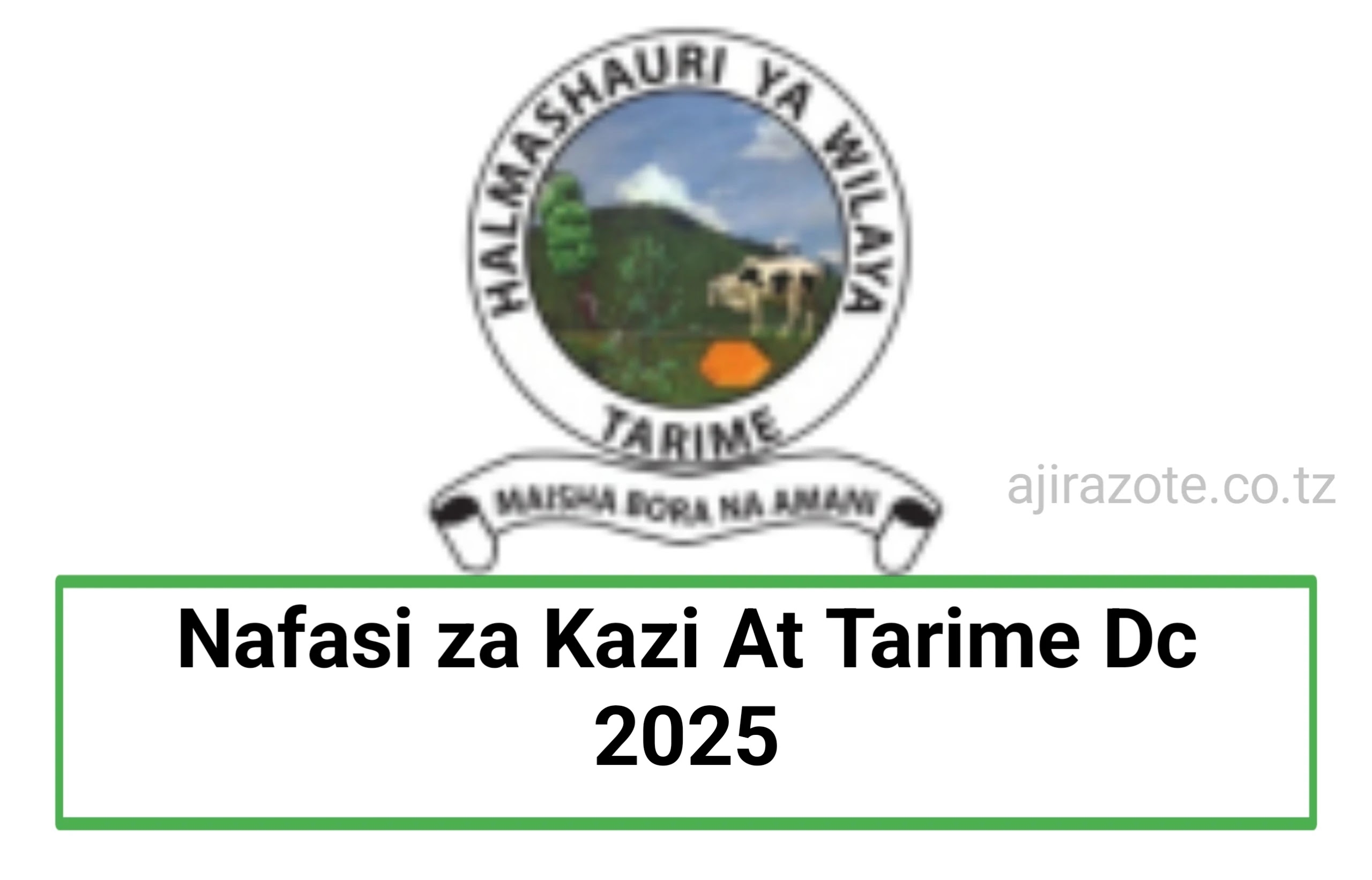 Nafasi za Kazi at Tarime Dc