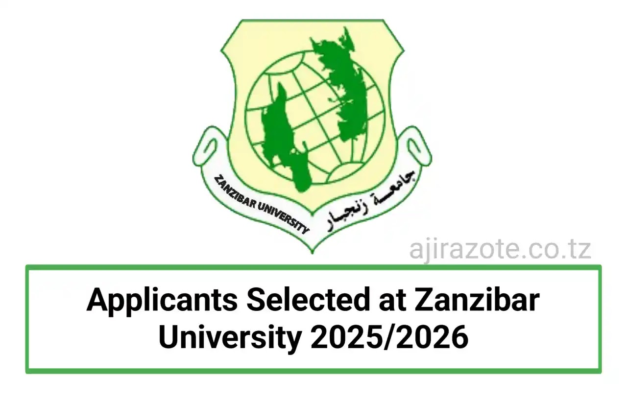 Applicants Selected at Zanzibar University 2025/2026