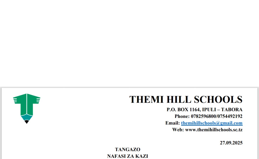 Teaching Vacancies Themi Hill Schools