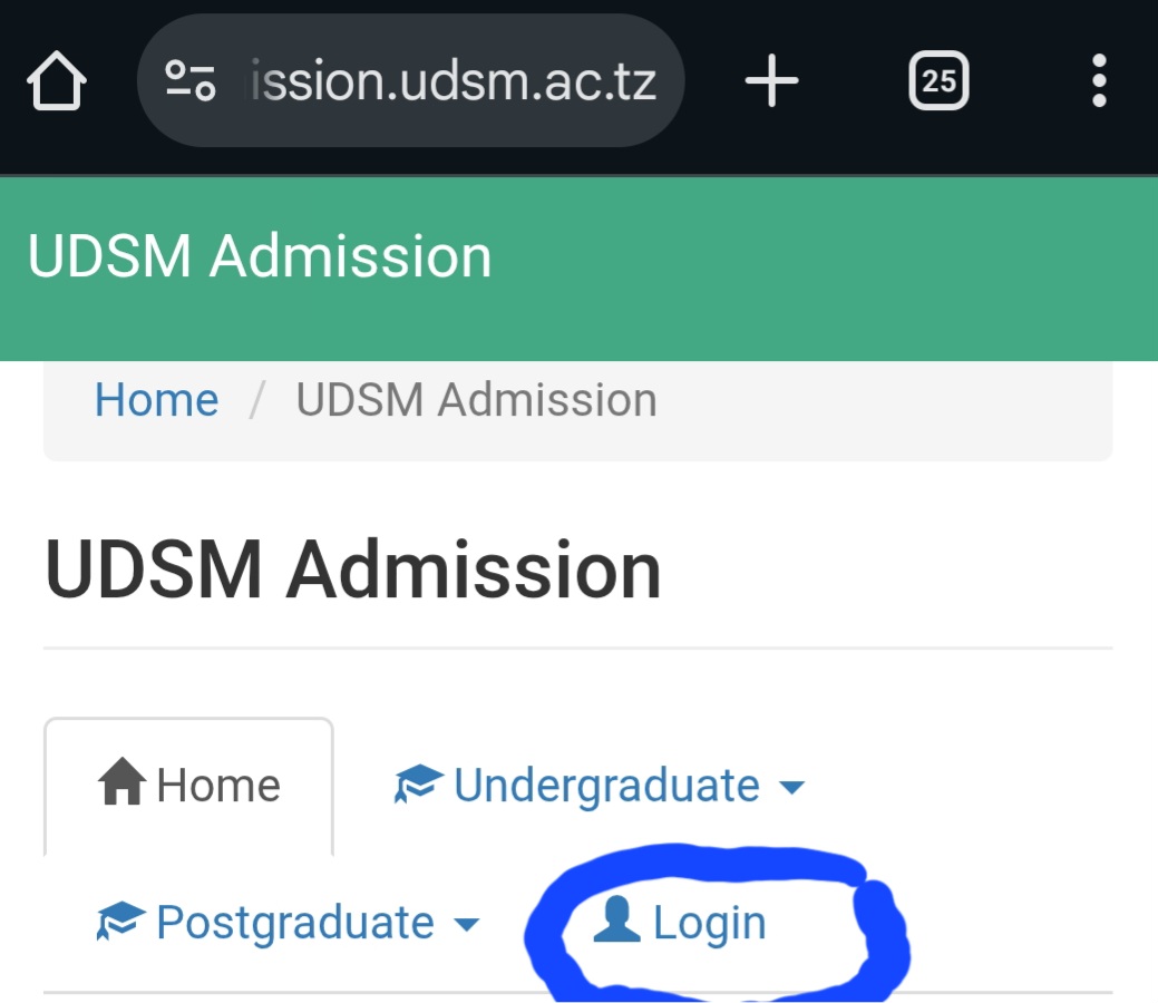 Udsm Login