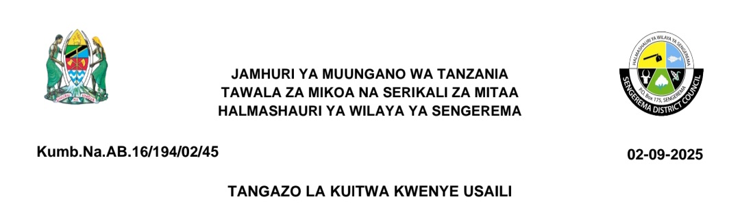 Majina Walioitwa Kwenye Usaili Sengerema Dc