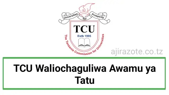 TCU Waliochaguliwa Awamu ya Tatu