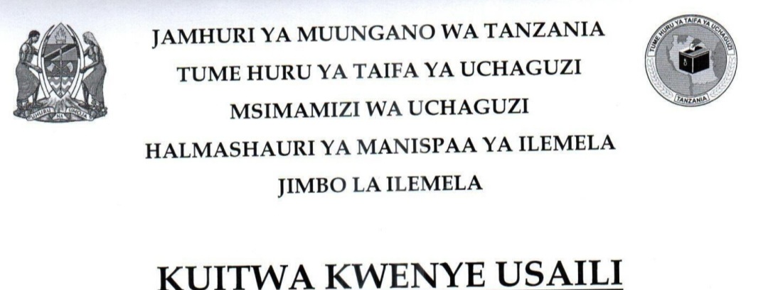 Ilemela Kuitwa Usaili Uchaguzi Mkuu