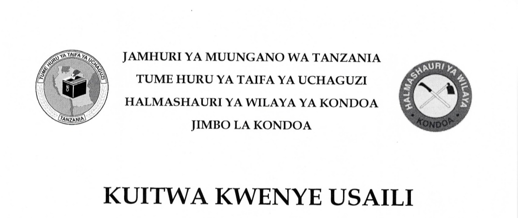 Kondoa Usaili Wasimamizi Uchaguzi