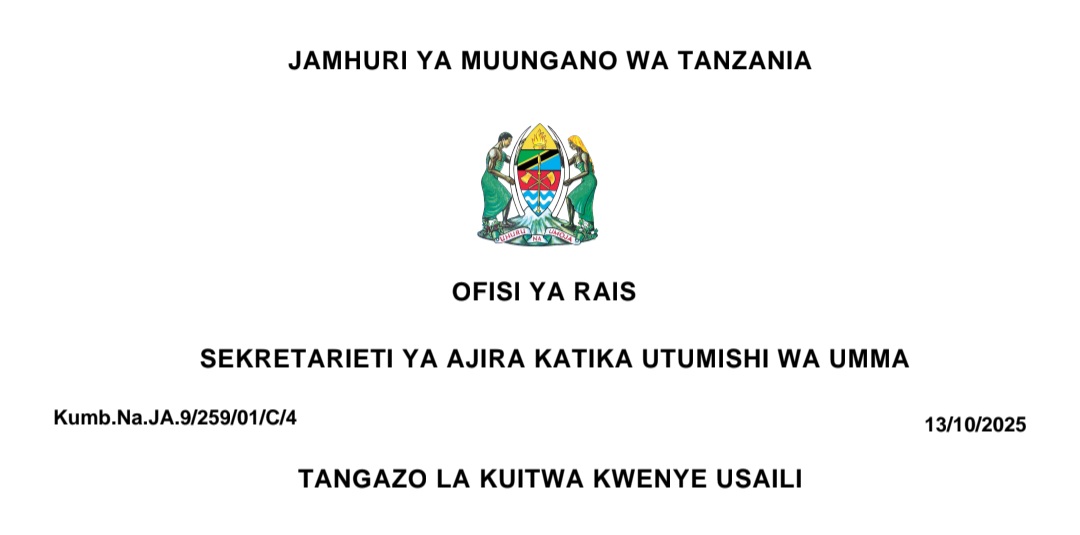 Majina Kuitwa Usaili CBE, MDAS na LGAS