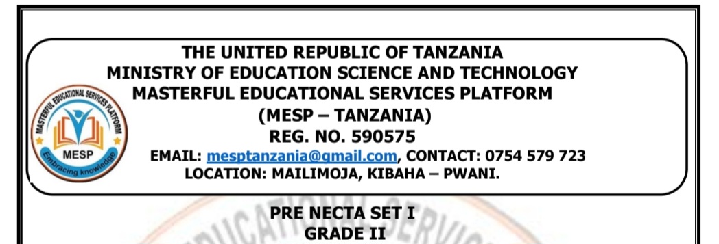 Mesp Standard Two Pre Necta