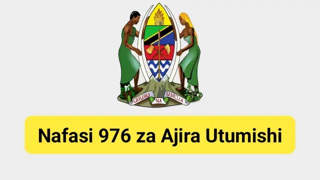 Nafasi 976 za Ajira Utumishi