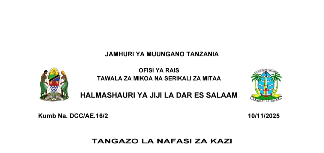 Nafasi za Kazi Dereva Daraja II Jiji la Dar es Salaam