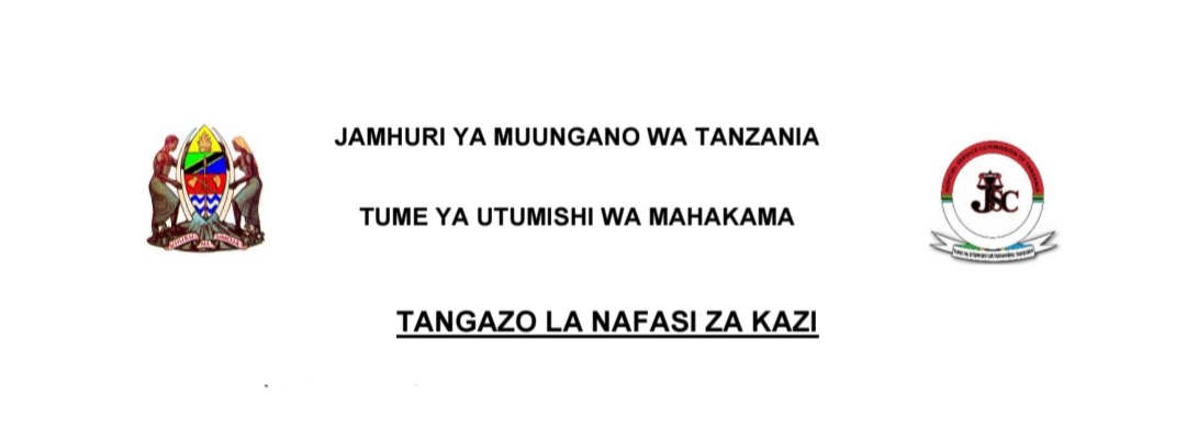 Nafasi za Kazi Tume ya Utumishi wa Mahakamani
